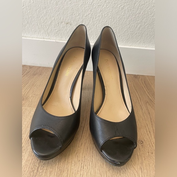 EnzoAngiolini Black Open Toe Heels - Picture 2 of 5
